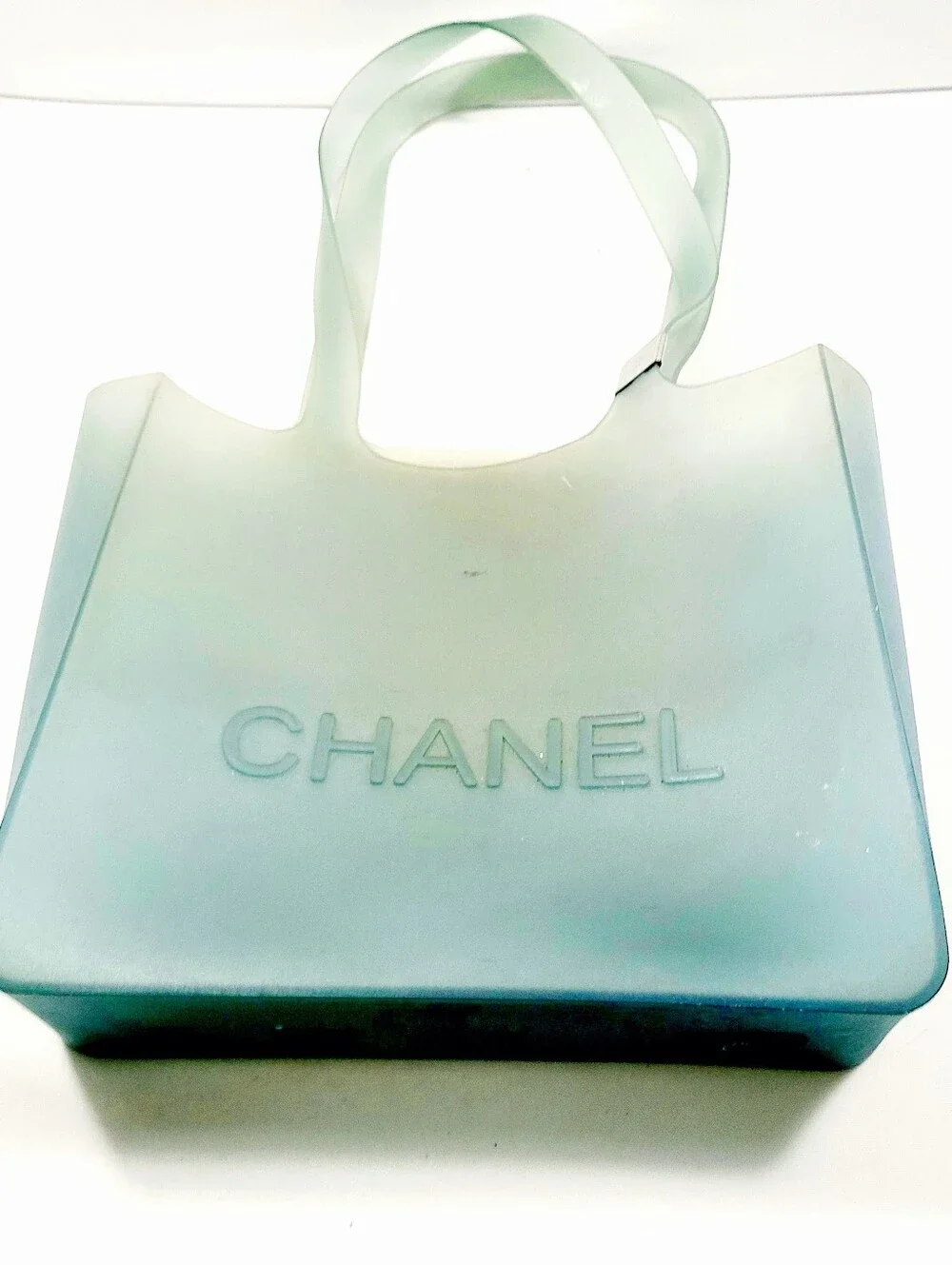 CHANEL Mint Green Jelly Tote Shoulder Bag